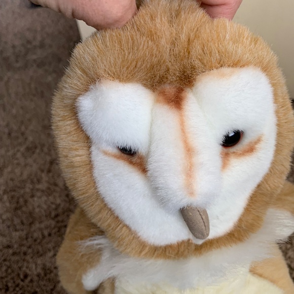 Cascade Toy Barn Owl Puppet Stuffed Animal Plush Head Turns All Around - Picture 10 of 13